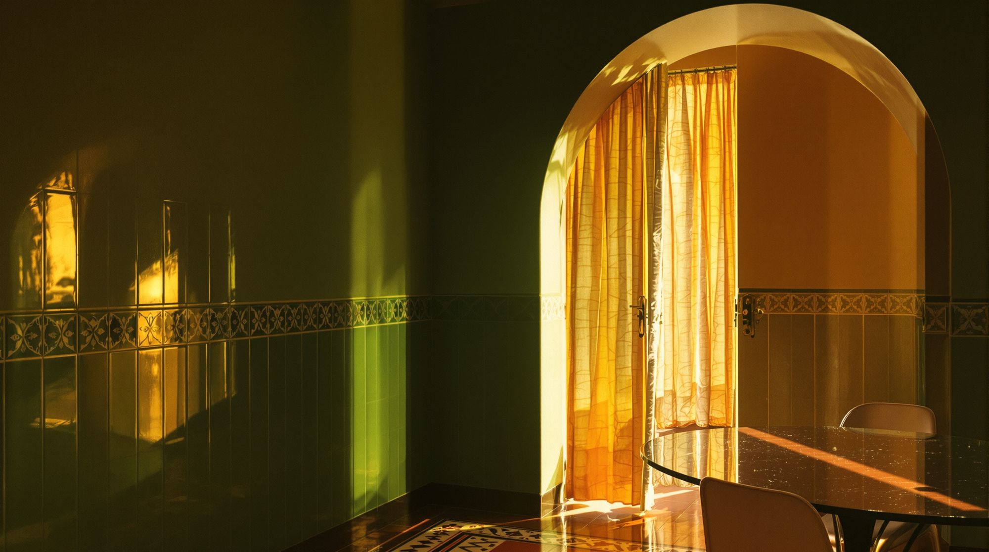 O arco de luz da casa